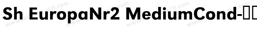 Sh EuropaNr2 MediumCond字体转换